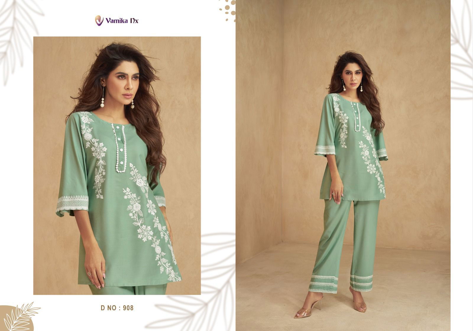 Vintage Vol 2 By Vamika Western Ladies Top With Pant Catalog